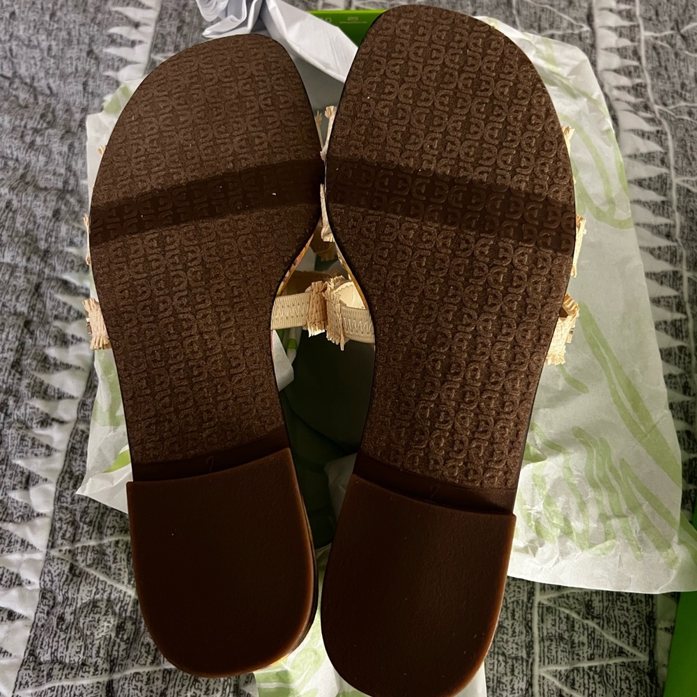 Sam Edelman Bay Fray Sandals in Wheat Weave NIB 7 - Picture 5 of 5